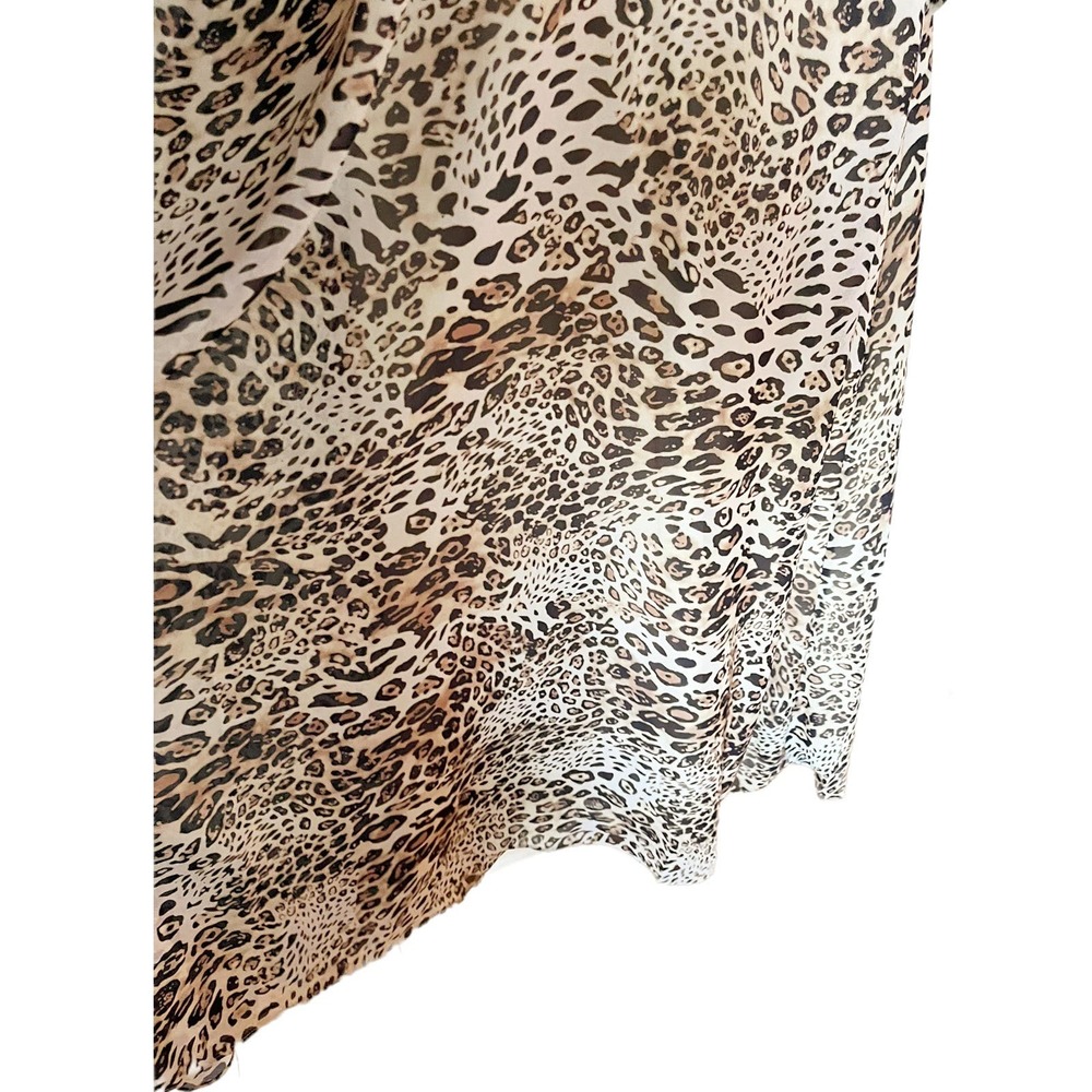 RONNY KOBO Bernadette Dress Animal Print Designer Airy Long Sleeves Maxi Medium - Picture 10 of 13